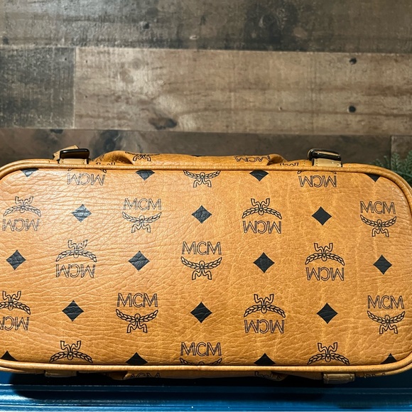 MCM Cognac Monogram Logo Bag - Picture 5 of 16
